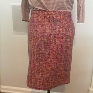 Silk blend skirt